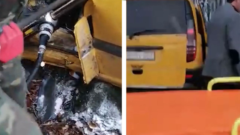 İsmayıllıda mikroavtobus ağaca çarpılıb, sürücü və 7 sərnişin xəsarət alıb