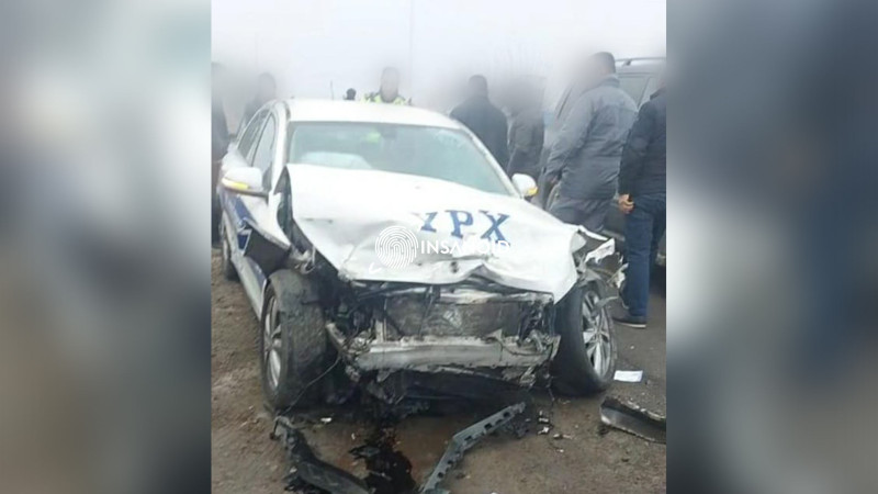 Bərdədə YPX avtomobili qəzaya uğrayıb