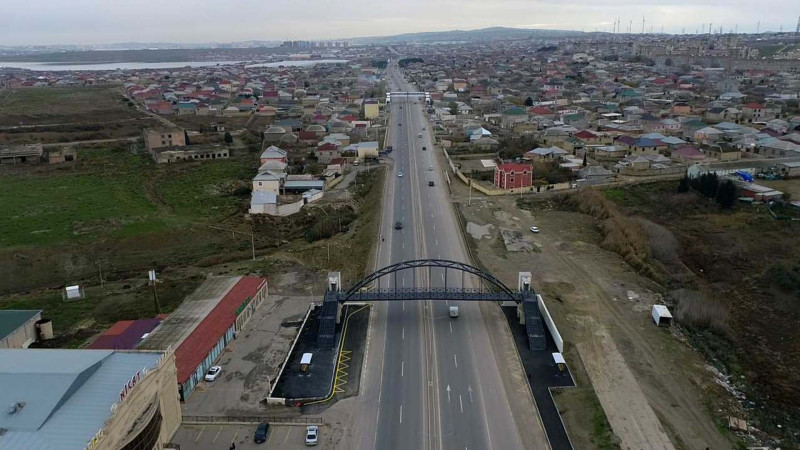 Bakı-Şamaxı-Yevlax avtomobil yolunda daha bir piyada keçidi istifadəyə verilib