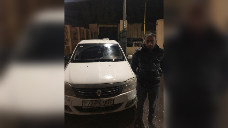 Salyanda narkotikin təsiri altında avtomobil idarə edən şəxs saxlanılıb