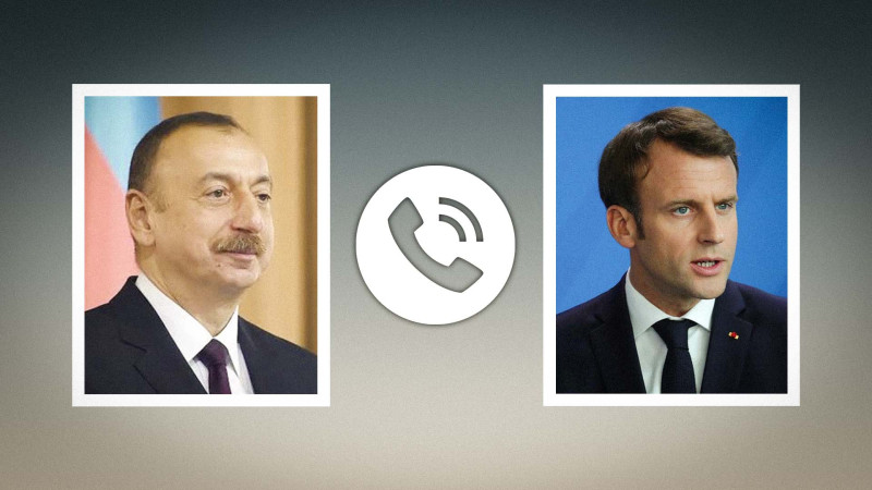 İlham Əliyevin Makronla telefon danışığı baş tutub