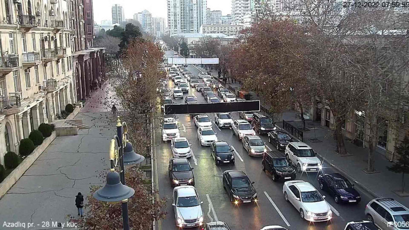 Bakıda tıxacın müşahidə olunduğu yolların siyahısı