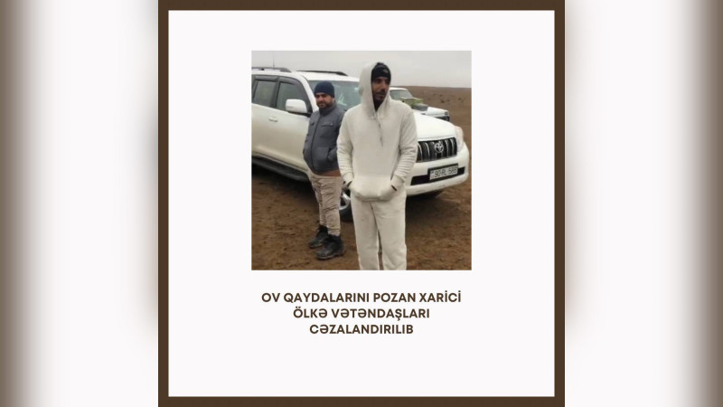Ov qaydalarını pozan əcnəbilər cəzalandırılıblar