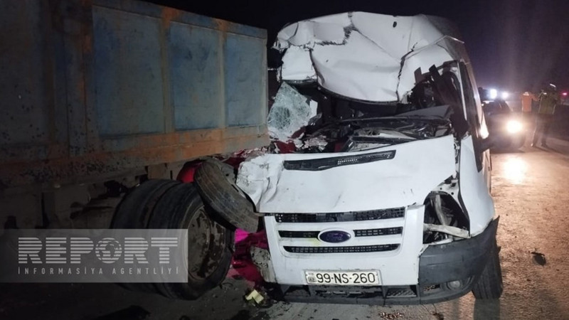 Kürdəmirdə “Ford” “KamAZ”a çarpılıb, bir nəfər ölüb