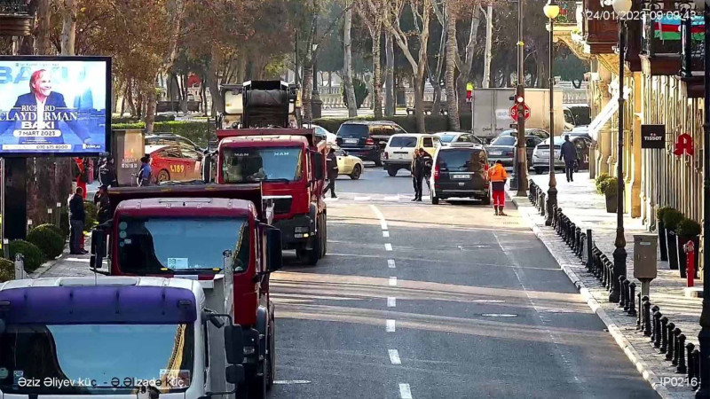 Bakının bu küçəsində hərəkət məhdudlaşdırılıb