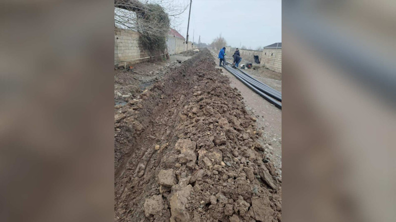 Biləsuvarın bu kəndində su problemi həll edilir