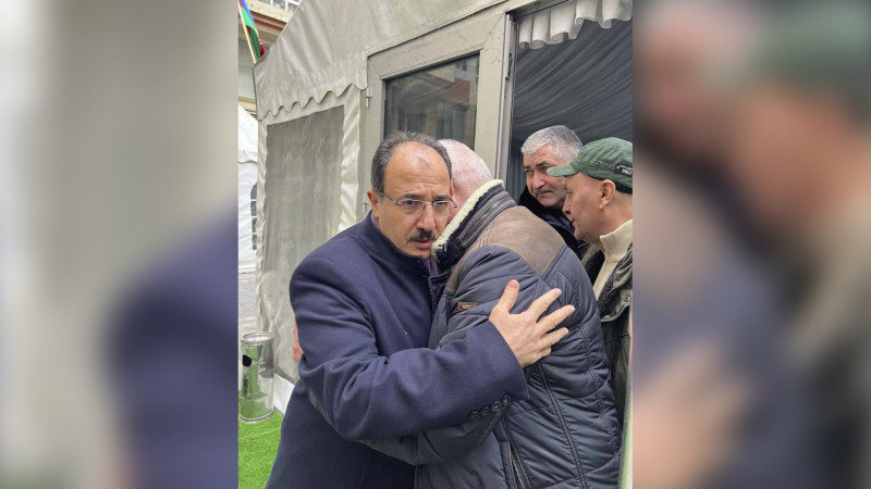 Türkiyə səfiri şəhid Orxan Əsgərovun yas mərasimində iştirak edib