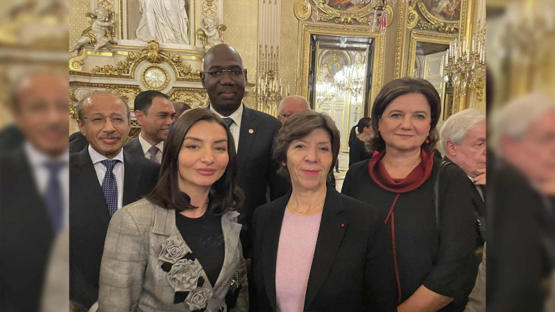 Leyla Abdullayeva Fransanın xarici işlər naziri ilə görüşüb
