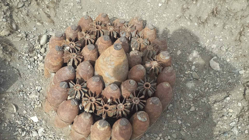 Ağdamda böyük partlayış gücünə malik improvizə olunmuş partlayıcı qurğular tapılıb