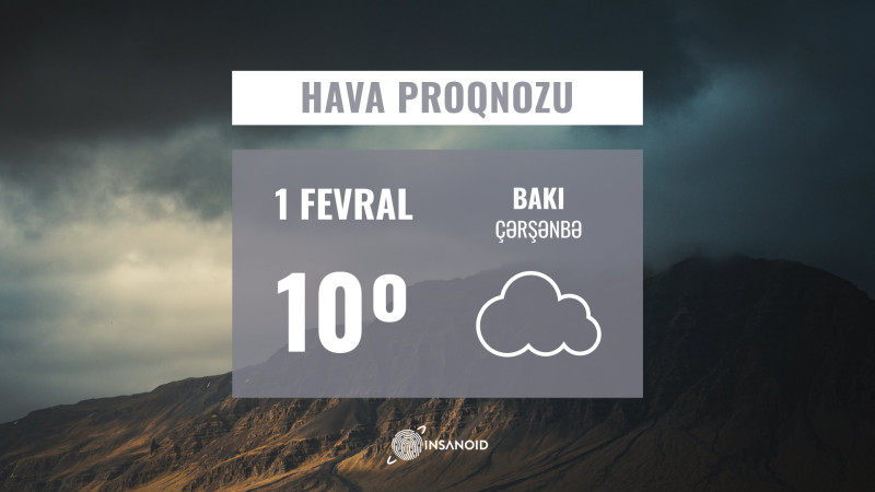 Fevralın ilk gününə olan hava durumu