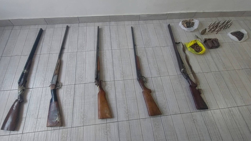 Ağstafada 2 qumbara və digər silah-sursat aşkarlanıb - FOTO