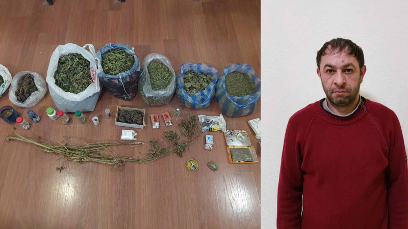 İsmayıllıda narkotacirin evində 3 kiloqram marixuana tapılıb