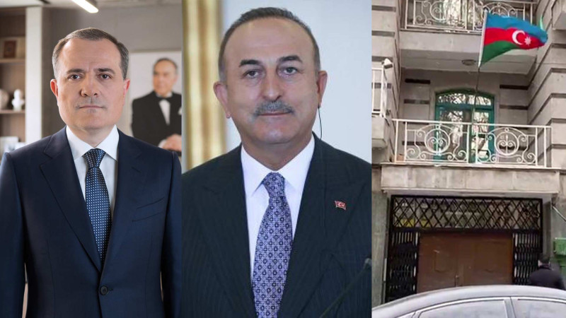 Mövlud Çavuşoğlu Ceyhun Bayramova İrandakı səfirliyimizə olan hücumla bağlı başsağlığı verib