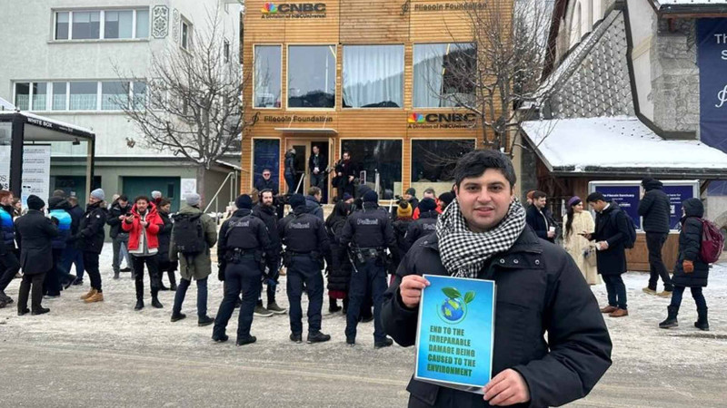 Davosda azərbaycanlı ekofəallara dəstək nümayiş etdirilib