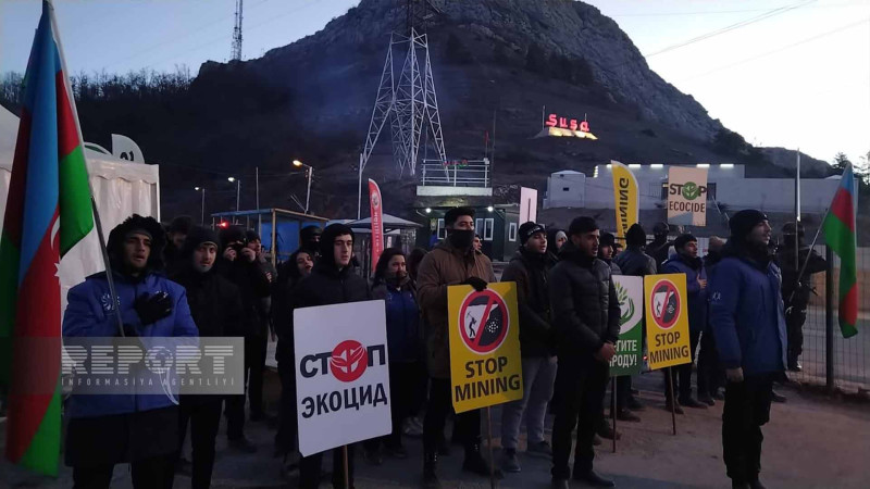 Xankəndi-Laçın yolunda etiraz aksiyası iyirmi altı gündür davam edir