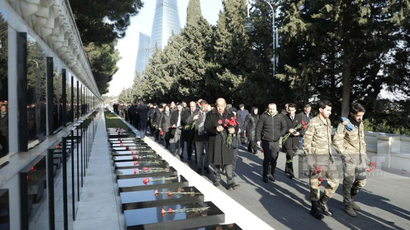Daşaltı şəhidlərinin məzarları ziyarət olunub