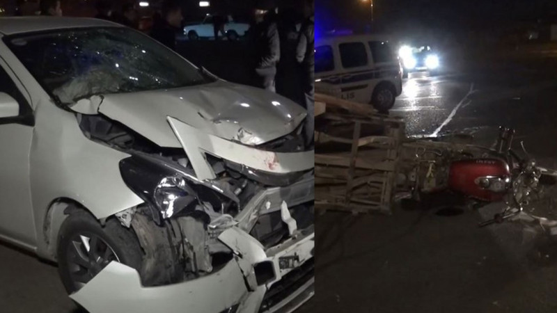 Naxçıvanda içkili motosikletçi qəza törədib