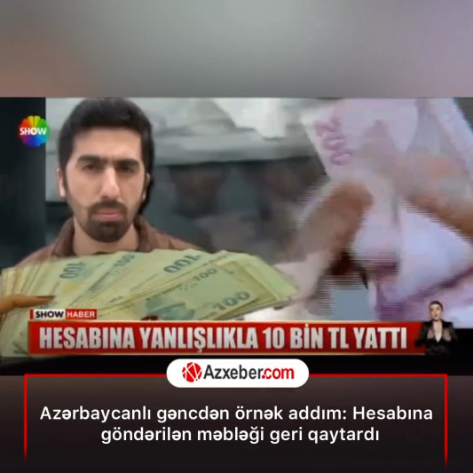 Türkiyədə azərbaycanlı gənc nümunəvi hərəkəti ilə diqqət çəkib