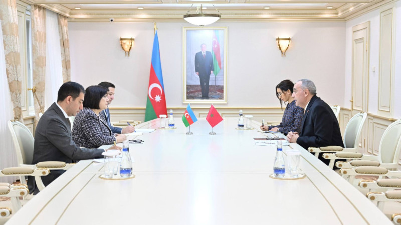 Sahibə Qafarova Mərakeşin ölkəmizdəki səfiri ilə görüşüb