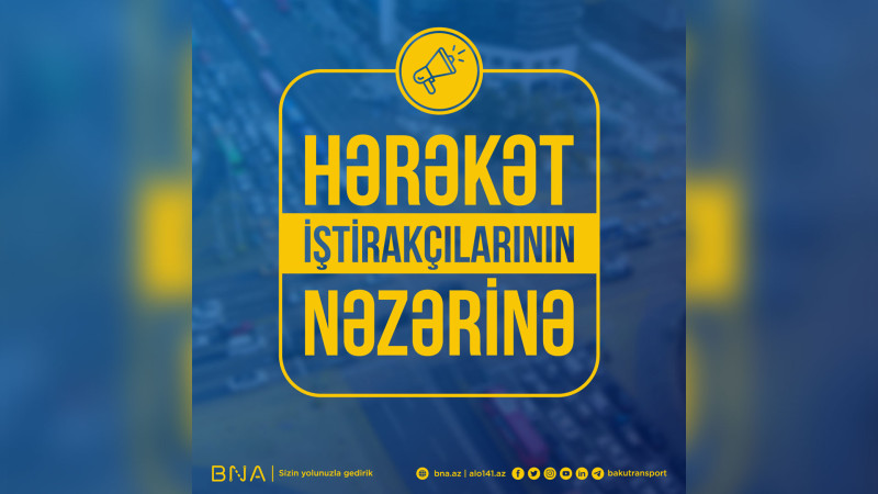 Bakıda 5 marşrut xətti üzrə avtobusların hərəkət sxemi dəyişdirilib
