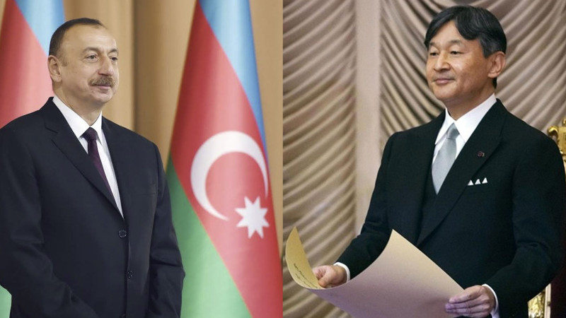 İlham Əliyev Yaponiya imperatorunu təbrik edib