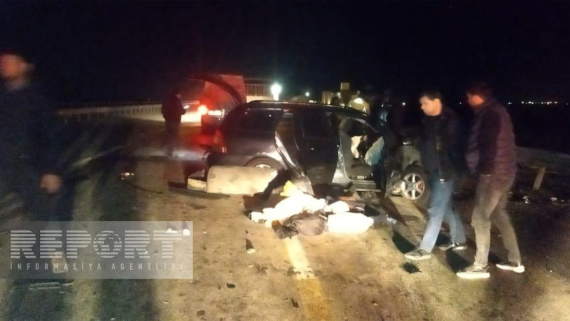 Ələt-Astara-İran yolunda avtomobil “KamAZ”a çarpılıb