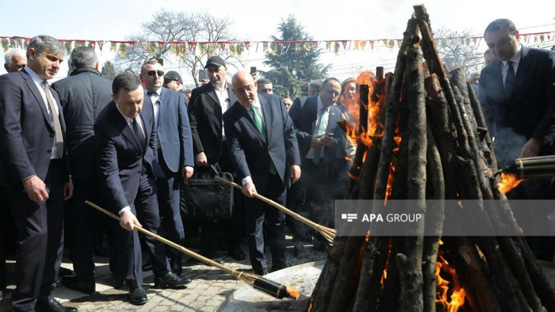 Gürcüstanın Baş naziri azərbaycanlıların Novruz bayramı şənliyinə qatılıb