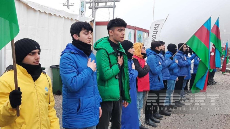 Bu gün Xankəndi-Laçın yolunda keçirilən etiraz aksiyasının 100-cü günüdür