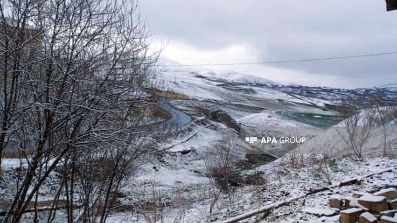 Daşkəsən və Gədəbəyə qar yağıb