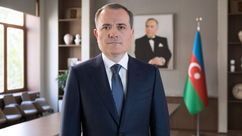 Ceyhun Bayramov fələstinli həmkarı ilə görüşüb