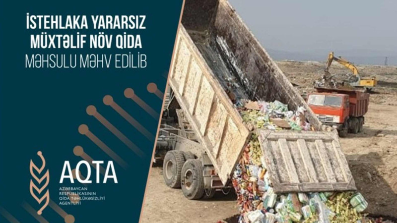 19 ton qida məhsulu məhv edilib