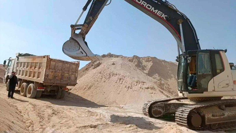 Naxçıvanda qanunsuz qum daşınmasının qarşısı alınıb