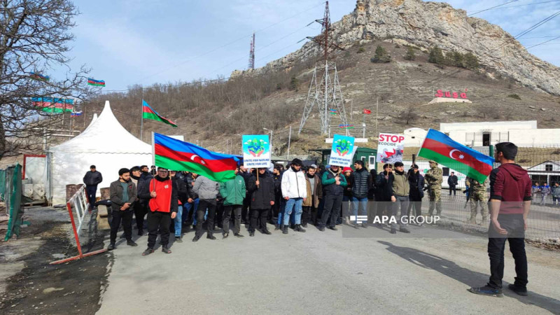 Laçın-Xankəndi yolunda aksiya 95 gündür davam edir