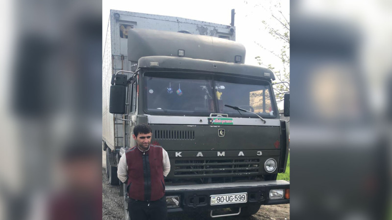 Ağsuda narkotikin təsiri altında “KamAZ” sürən şəxs saxlanılıb