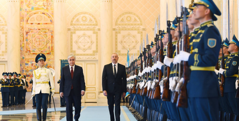 İlham Əliyev Qazaxstanda səfərdədir
