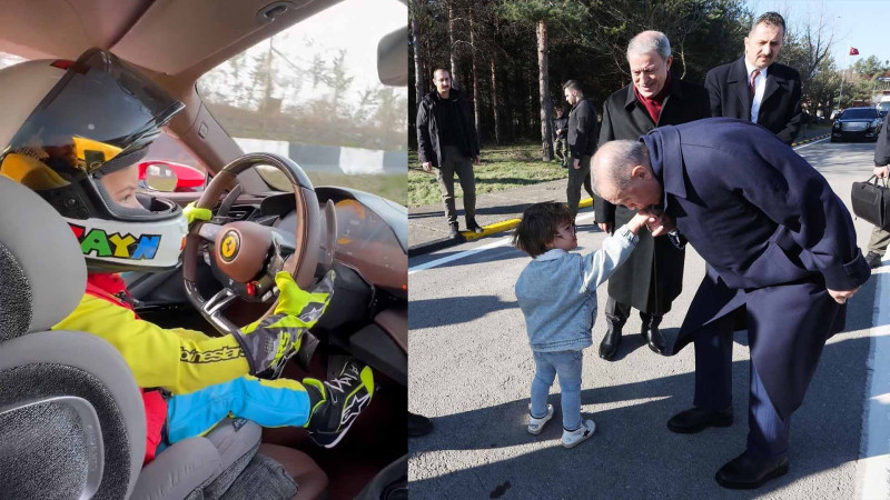 Ferrari sürən 3 yaşlı türk uşaq fenomenə çevrilib - VİDEO