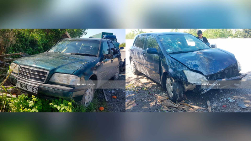 Ucarda avtomobil digər maşına çarpılıb, 5 nəfər xəsarət alıb