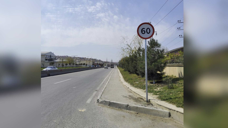 Bakı-Şamaxı yolunda sürət həddi 60 km/saat-a endirilib
