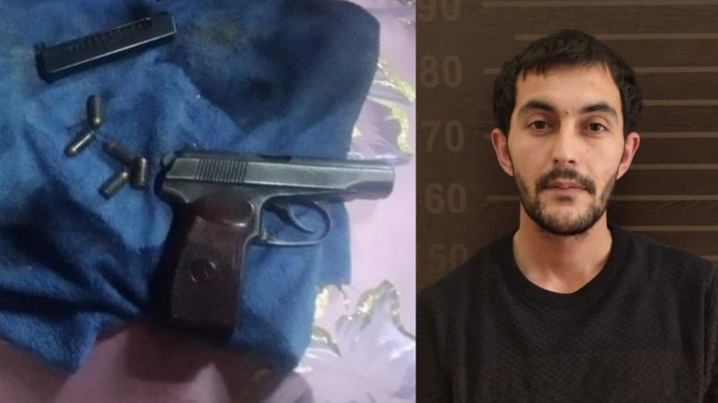 Beyləqan sakinindən tapança götürülüb