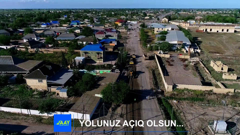 Neftçalada yollar yenidən qurulur