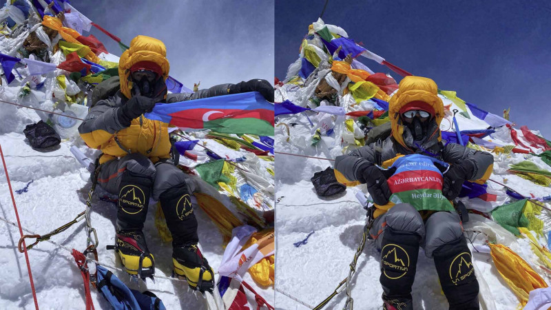 Everest zirvəsini fəth edən ilk azərbaycanlı alpinist qadın