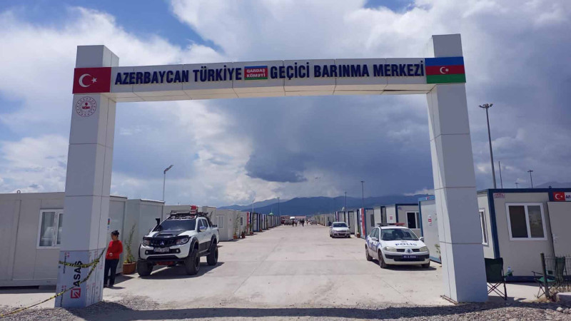 Azərbaycan Kahramanmaraşda konteynerlərdən ibarət məhəllə salıb