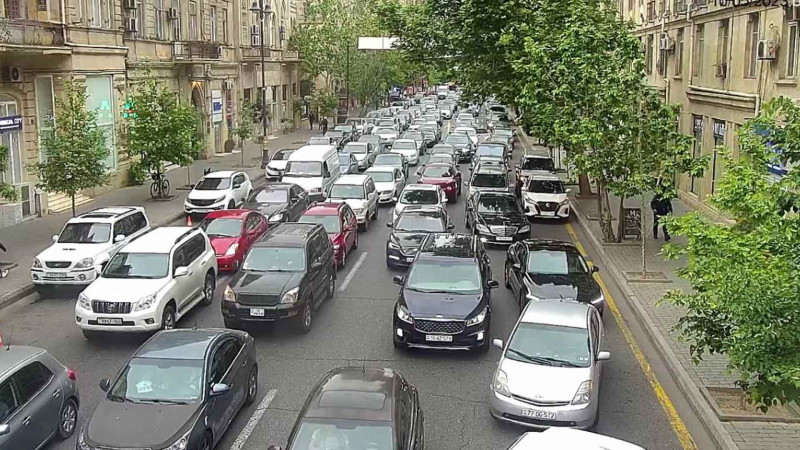 Bakıda tıxac olan yolların siyahısı - XƏRİTƏ