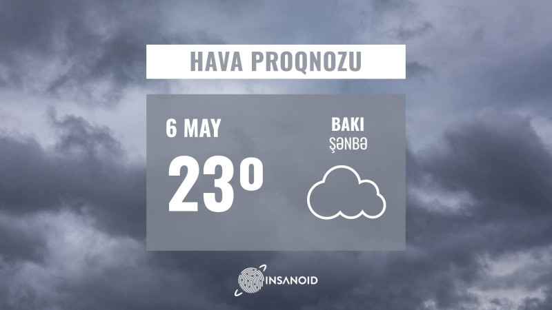 Sabah hava buludlu olacaq