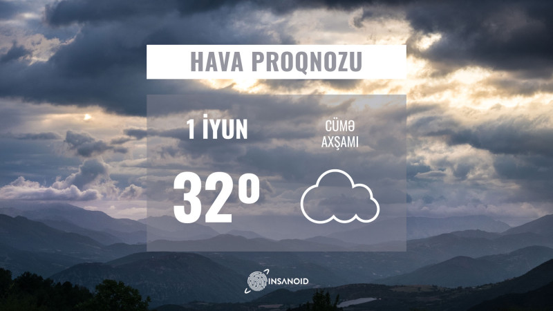 Sabah rayonlarda 32 dərəcə isti olacaq