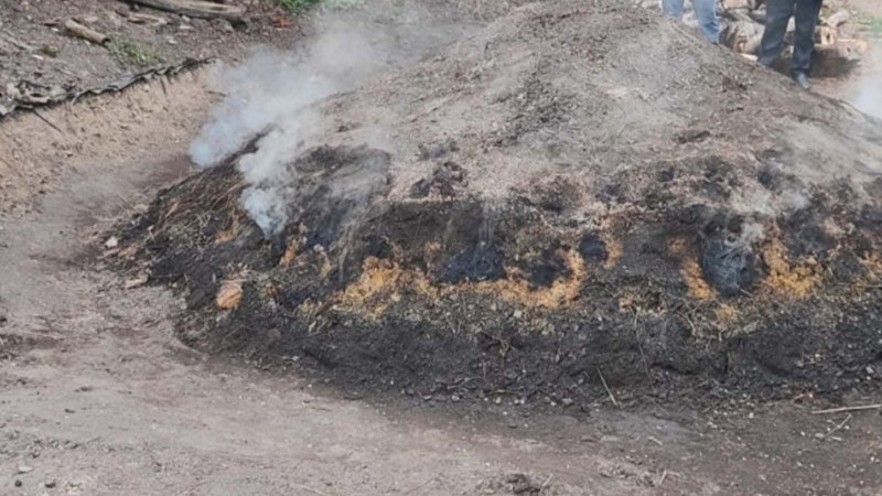 Qanunsuz ağac kömürü istehsal edilən quyular aşkarlanıb