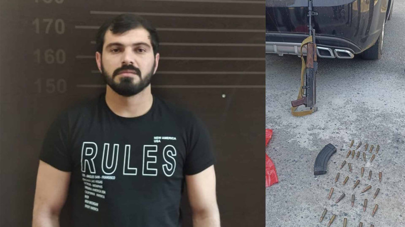 Beyləqan sakinində Kalaşnikov aşkarlanıb