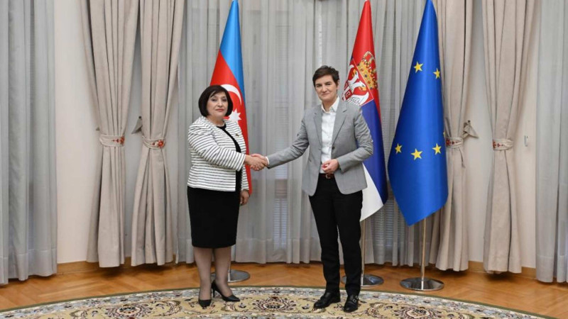 Sahibə Qafarova Serbiyanın Baş naziri ilə görüşüb