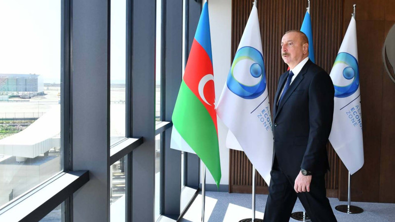 İlham Əliyev Ələt Azad İqtisadi Zonasının birinci mərhələsinin açılış mərasimində iştirak edib