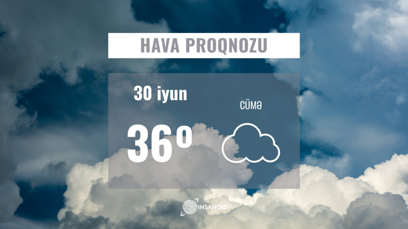 Sabah 36 dərəcə isti olacaq